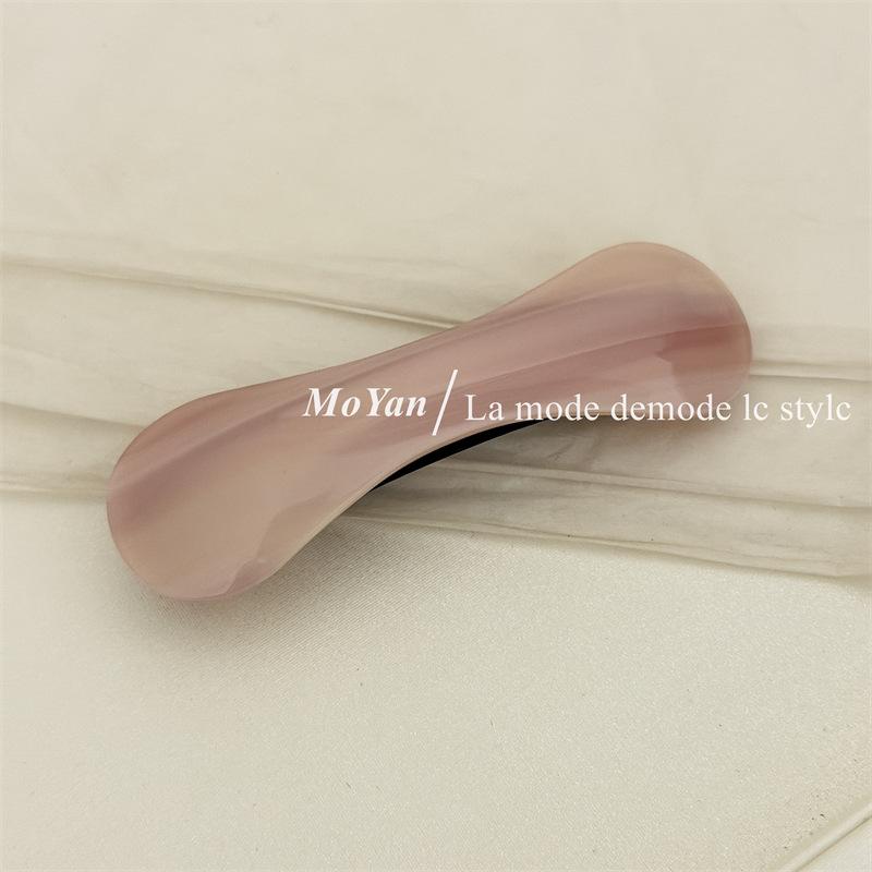 Korean Acetic Acid Hairpin Barrettes Advanced Sense Disc Hair Spring Clip for Women