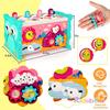 Kids Montessori 8 In 1 Fishing Game Educational Sensory Hammering Toy Activities Cube Whack A Mole Toy Toddler Birthday Gift