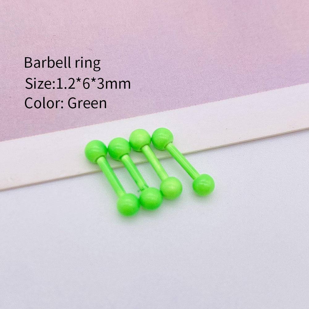 Multi-color Stainless Steel Cartilage Barbell Stud Earrings