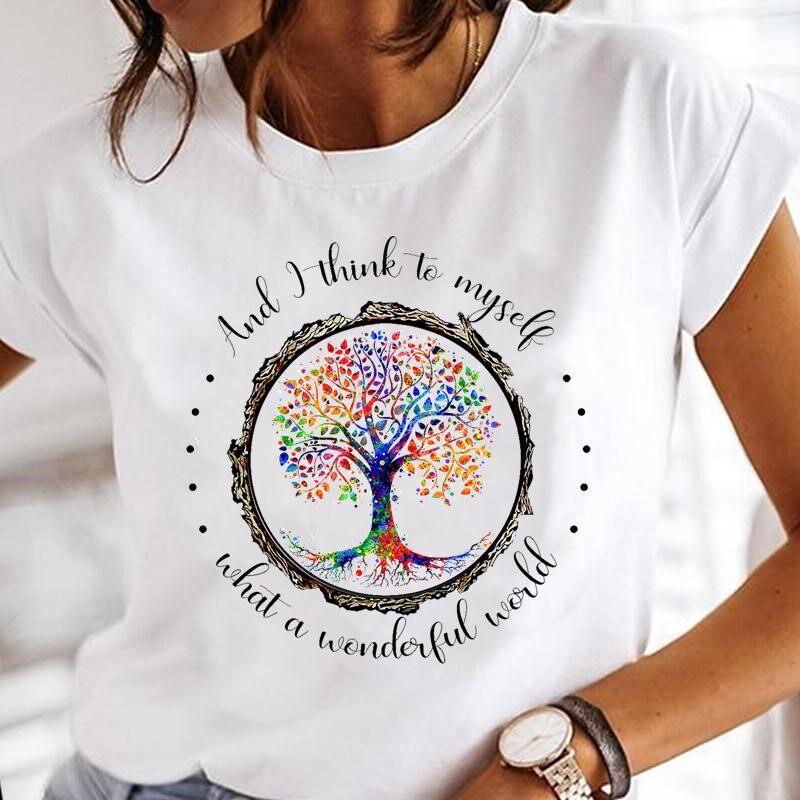 Summer Bee Animal Cartoon Cute Round Neck Pure Cotton Printed Unisexs and Womens Short Sleeved New Personalized Casual Tshirt