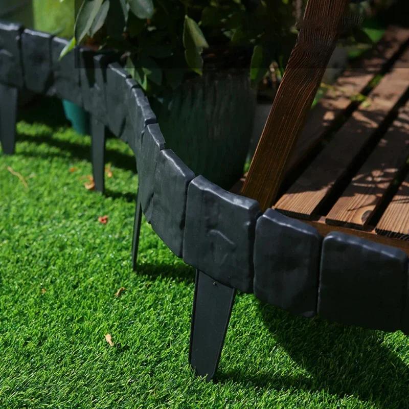 Plastic Fence Gardens, Foldable Small Fence for Landscaping, Suitable for Yards, Lawns, And Autumn Decorations,Outdoor Garden