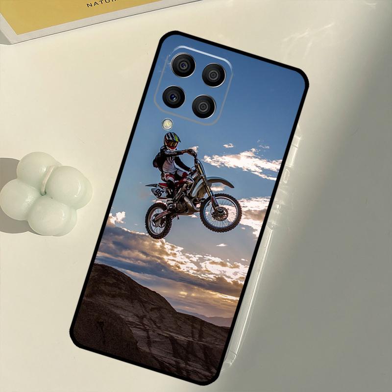 Moto Cross Motorcycle Sport For Samsung Galaxy M31 M16 M11 M21 M13 M33 M35 M53 M55 M15 M14 M34 M54 M12 M32 M52 M06 Case