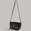 2025 Summer Trendy Double-Pocket Punk Hot Girl Style Cool Motorcycle Bag for Women, Versatile Commuting Shoulder and Crossbody Bag