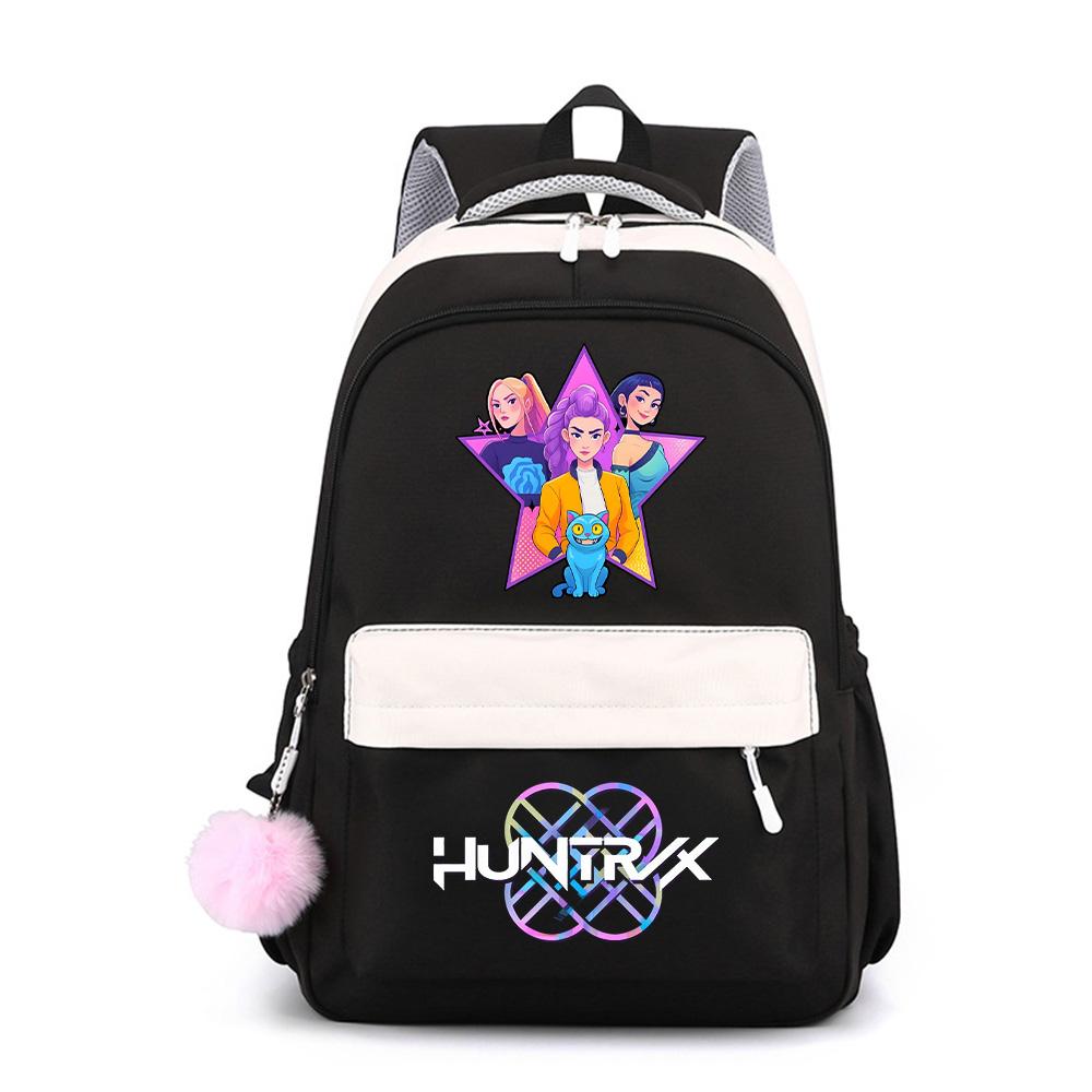 Anime Cartoon K-Pop Demon Hunters Printed Large Capacity Waterproof Backpack for Teenger Student Girl Boy Schoolbag Bookbag Gift Travel Bag