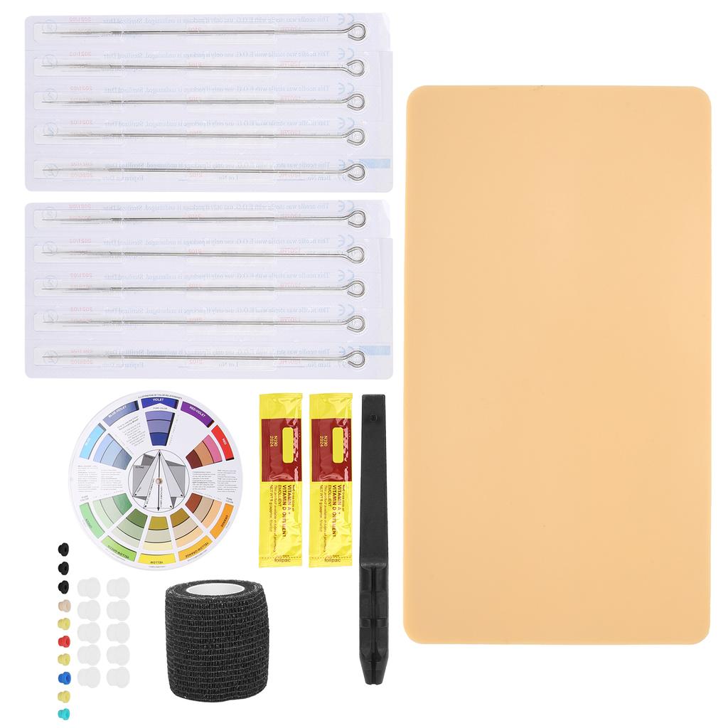 DIY Tattoo Hand Pen 7RL Tattoo Needle Practice Skin Bandage Repair Agent Tattoo Kit