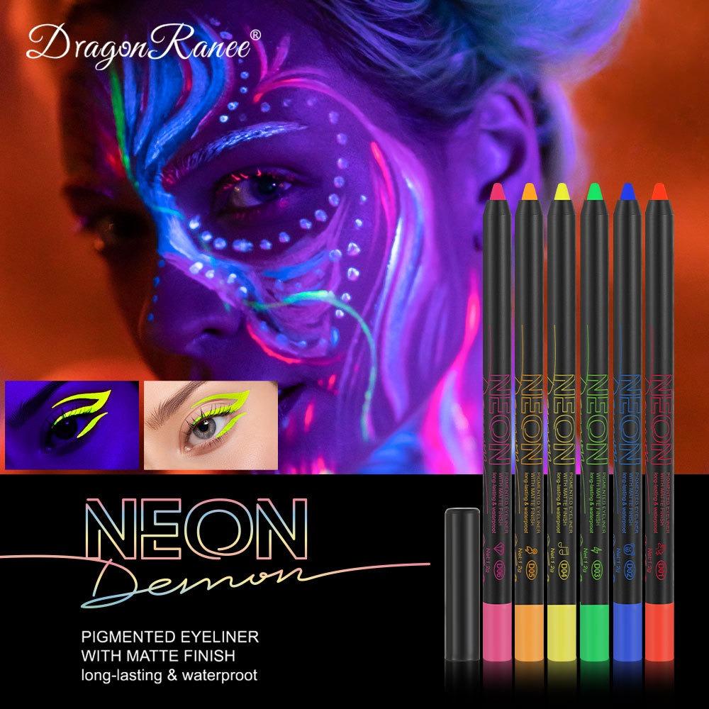 Dragon Ranee Eyeline Pen Color Fluorescent Eye Shadow Pens, Waterproof Makeup, Sweat, Anti -sweat, Non -faint Halloween Cos Water -based Face Color