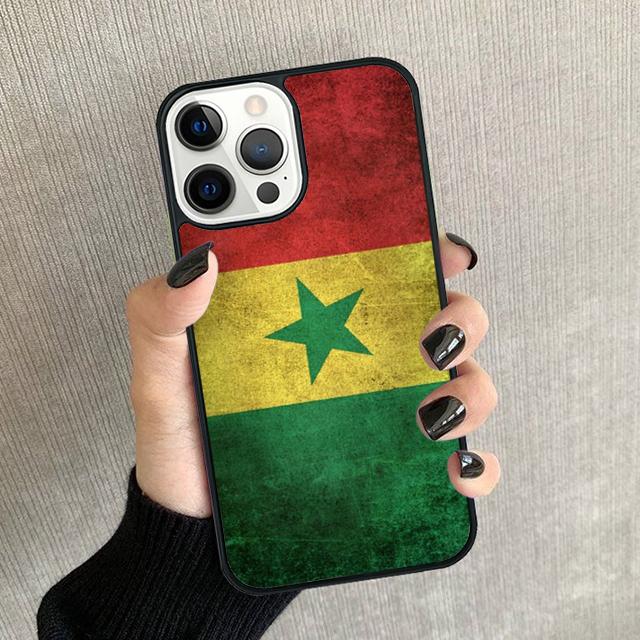 Senegal Flag Phone Case For iPhone 17 Air 16 16e 15 14 plus 11 12 13 Pro max Soft Bumper Shell Cover coque