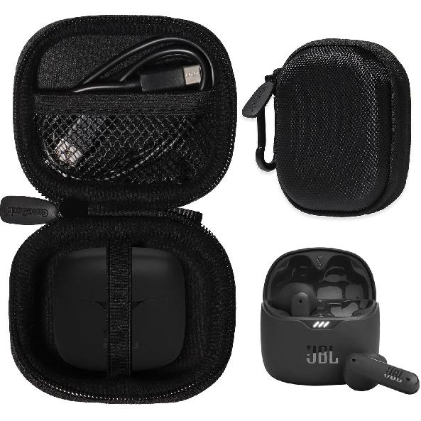 Case for JBL Tune Flex True Wireless Noise Cancelling Earbuds (Black)