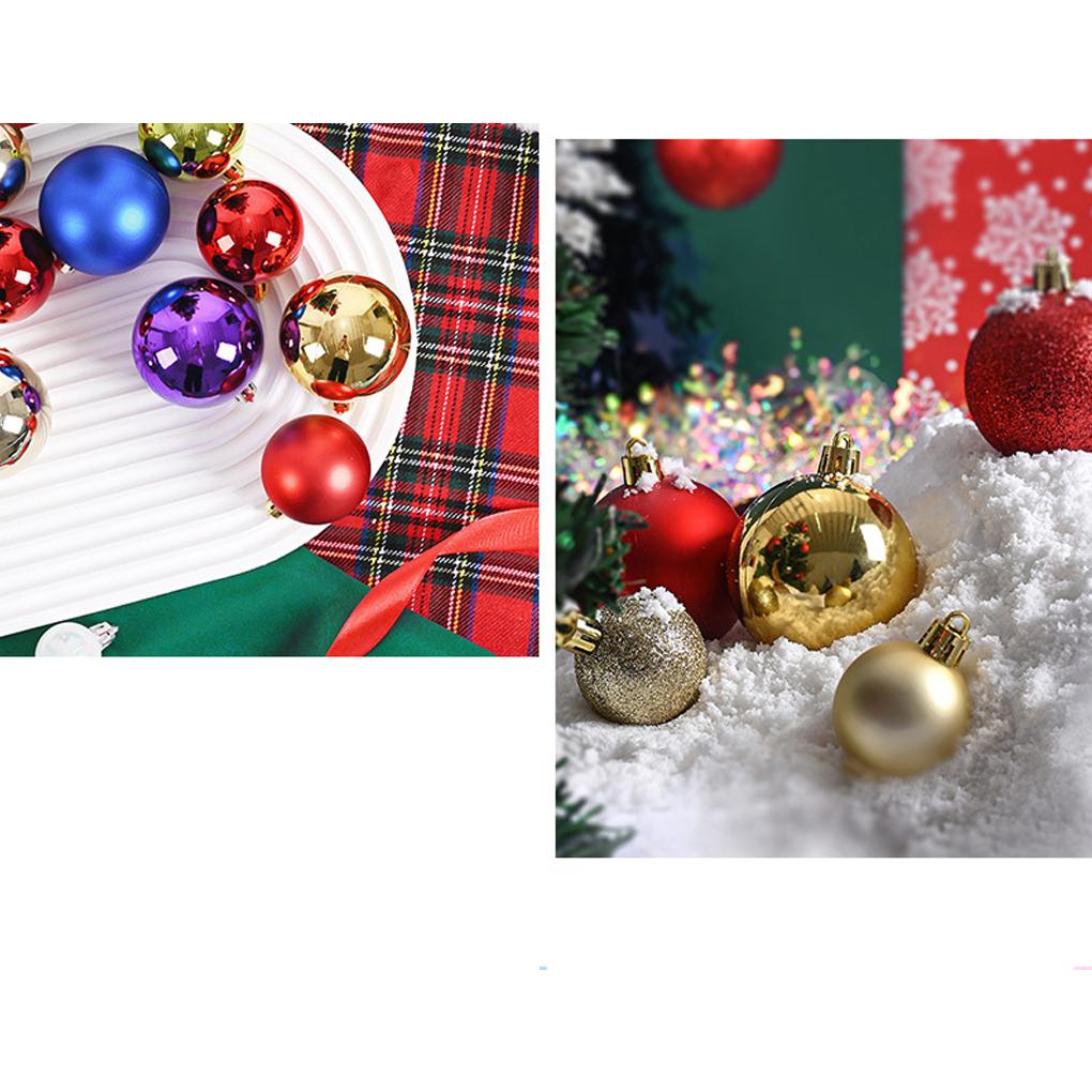72PCS/SET Christmas Decoration 3CM Balls Hanging Christmas Tree Pendants Ornaments for Home Party Decor New Year Gift Accessory