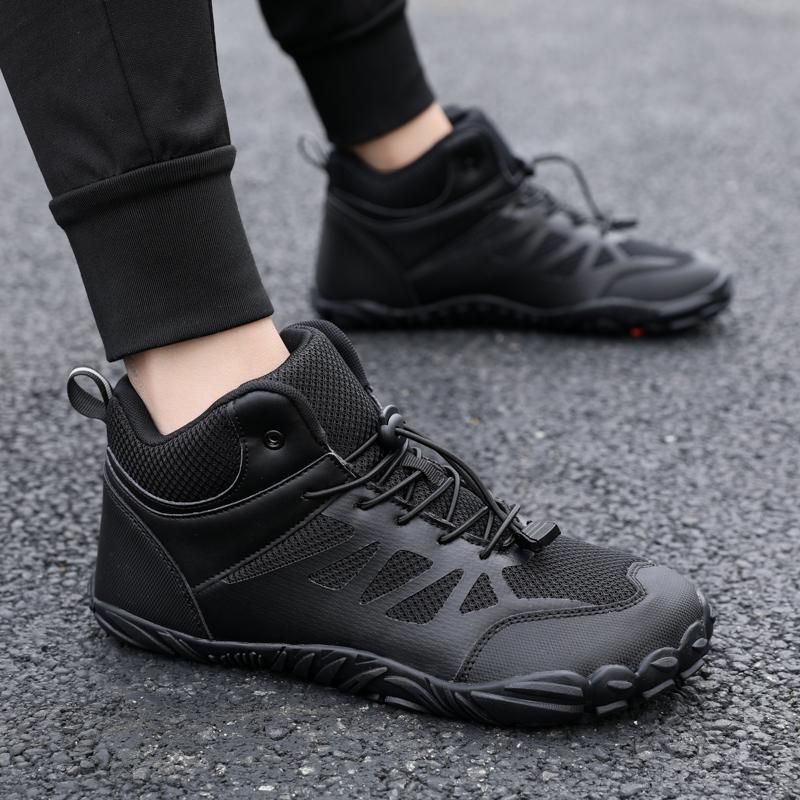 High-top Cotton Shoes Winter Hiking Sneakers Anti-slip Men Women Outdoor Trekking Camping Shoes Elastic Climbing Shoes