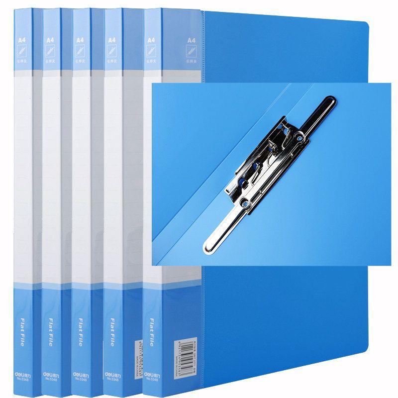 Deli 5383 Folder File Binder Folder D-Type Two-Hole Folder A4 Loose-Leaf Binder 2-Hole Binding Punch Folder