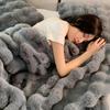 Tuscany Double-Sided Faux Rex Rabbit Fleece Blanket
