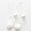 Ladies Autumn and Winter All Kinds of Solid Color Vertical Stripe Tube Pile Cotton Socks