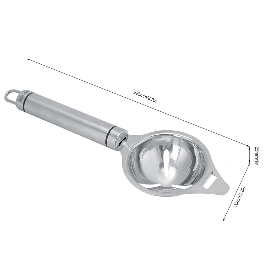 1PC Stainless Steel Egg Separator and Yolks Divider Filter Strainer for Egg Whites and Yolks Kitchen Gadget Tools