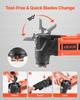 Cordless Oscillating Tool, 20V Oscillating Multi Tool Kit with 6 Variable Speeds 8500 - 17000 OPM, 3.2° Oscillating Angle, 2.0Ah Battery Pack &