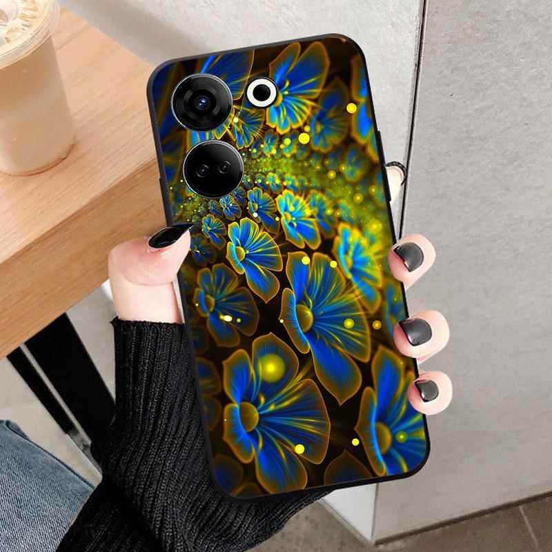 For Tecno Camon 20 4G Case Cover For Camon 20 Pro 4G Fundas Black Soft Silicone TPU Protective Phone Case Camon20 Shell Coque