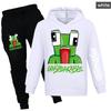 Boys Comfortable Warm Sweater Casual Hooded Loose Printing Clothing Sets Boys