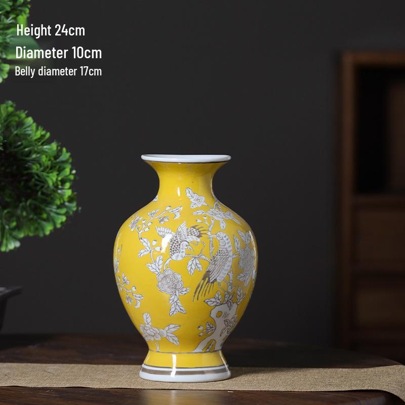 Hand-painted Ceramic Vase and Storage Jar Ornament