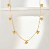 Fashion Chic Stainless Steel Cherry Chain Necklace, 18k Gold Plated Waterproof Charm Necklace, Exquisite Jewelry for Women Gift