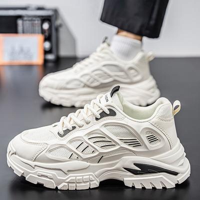 Herrenschuhe Frühling und Herbst neu Sommer Herren vielseitige lässige Sport Mesh atmungsaktiv rutschfest verschleißfest erhöhend Dad trendige Schuhe