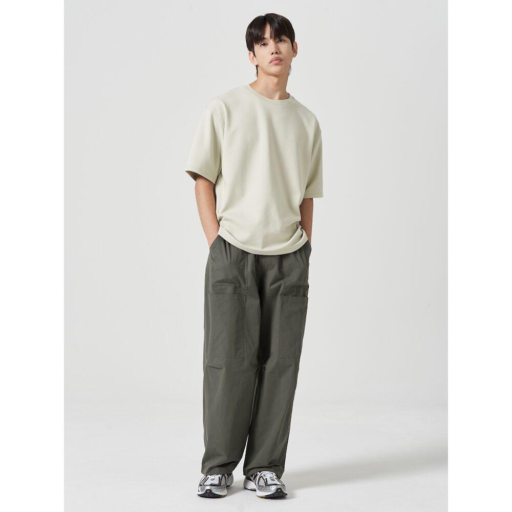 8SECONDS Cotton Open Pocket Elastic Waist Pants Khaki (454721Lqah)