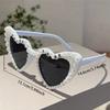 1pc Women New Heart Shape Festival Glasses Fashion Faux Hades Basics Fall Winter Women Outfits Clothes Business Casual Gifts