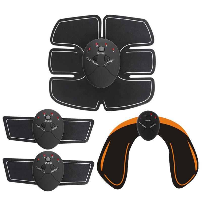 Multi Mode Hip Muscle Training Device Abdominal and Arm Exercises Shaping Patches Body Massager Set Dry Battery Powered