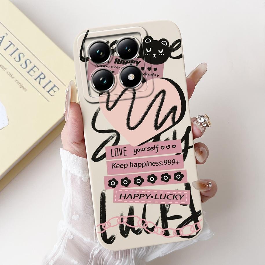 For Xiaomi 14T Pro Case For Xiaomi 14T Phone Case Cute Panda Rabbit Luxury TPU Protective Skin Cover For Xiaomi Mi 14T Pro Coque