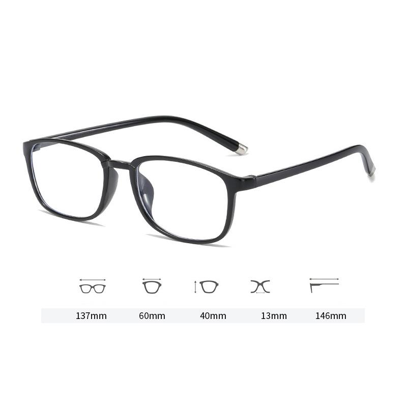 Retro Anti-Blaulicht Lesebrille Quadratischer Rahmen Für Ältere Menschen Brillen Männer Und Frauen Lesebrille TY191
