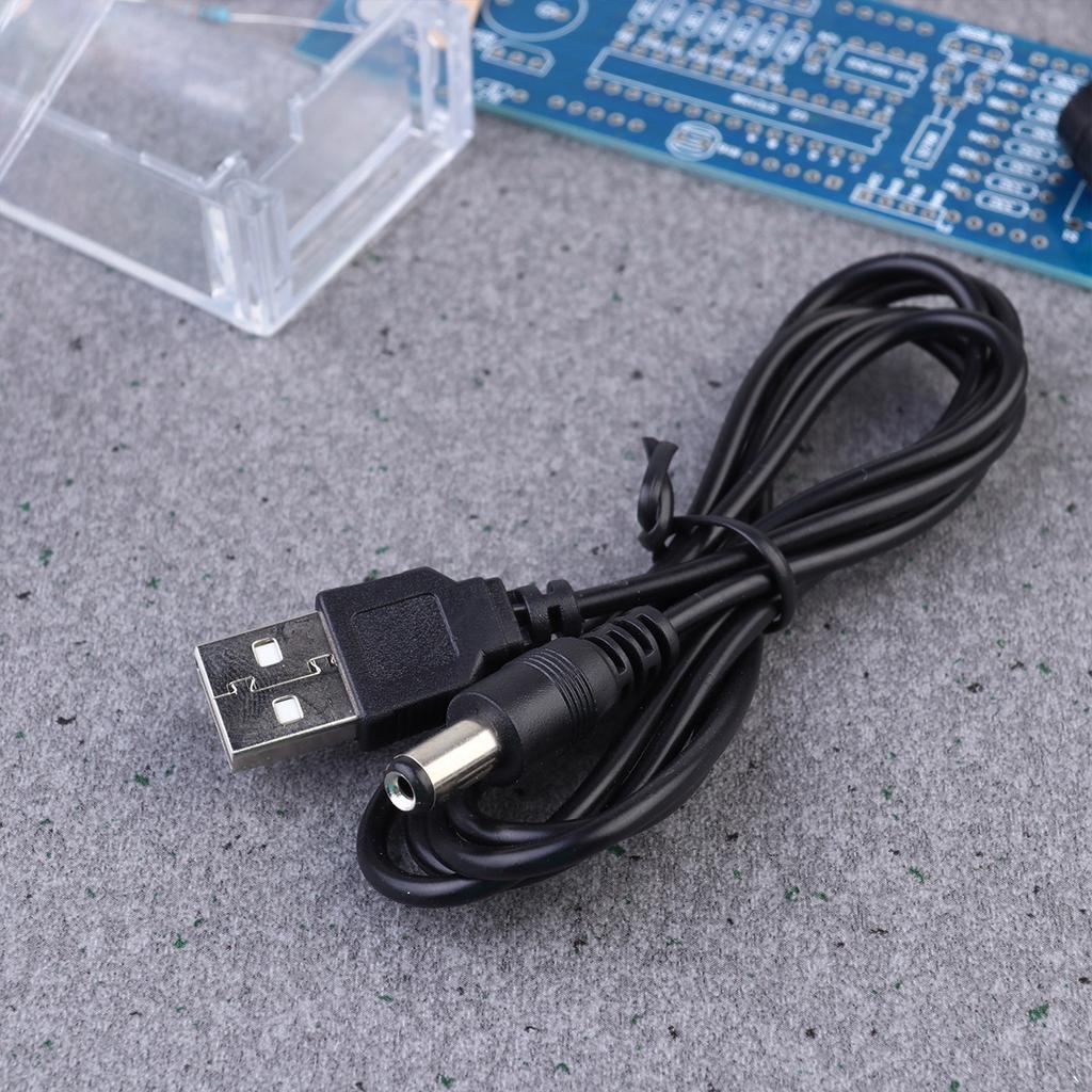 Scm Clock Kit Blue Single Chip Microcomputer Digital Clock DIY Easy Learning Long Time Use No Harmful Substances