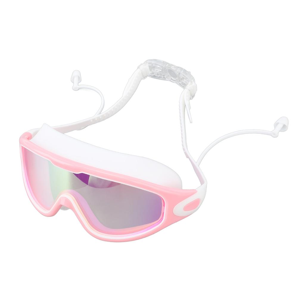 Swim Goggles Wide View Waterproof Anti Fog Swimming Goggles Dazzling Glasses Swim Glasses with Earplugs for Swimming Diving Water Sports