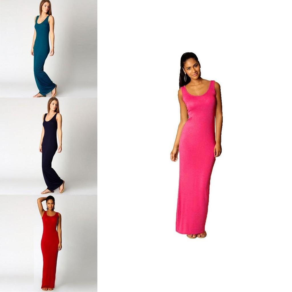 Elegantes ärmelloses Bodycon Maxikleid für Damen für Freizeit, Strand und den täglichen Gebrauch