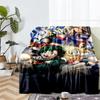 My Hero Academia Theme Printed Blanket - Perfect for Couch, Bed, Travel & Outdoor Use | Machine Washable, Cozy & Durable.