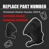 Front Windshield Washer Nozzles, OE 55372143AB, 68260443AA, Compatible with Pontiac G6, 05-16 Jeep Grand Cherokee, Saturn Aura, 05-13 Chevy Malibu