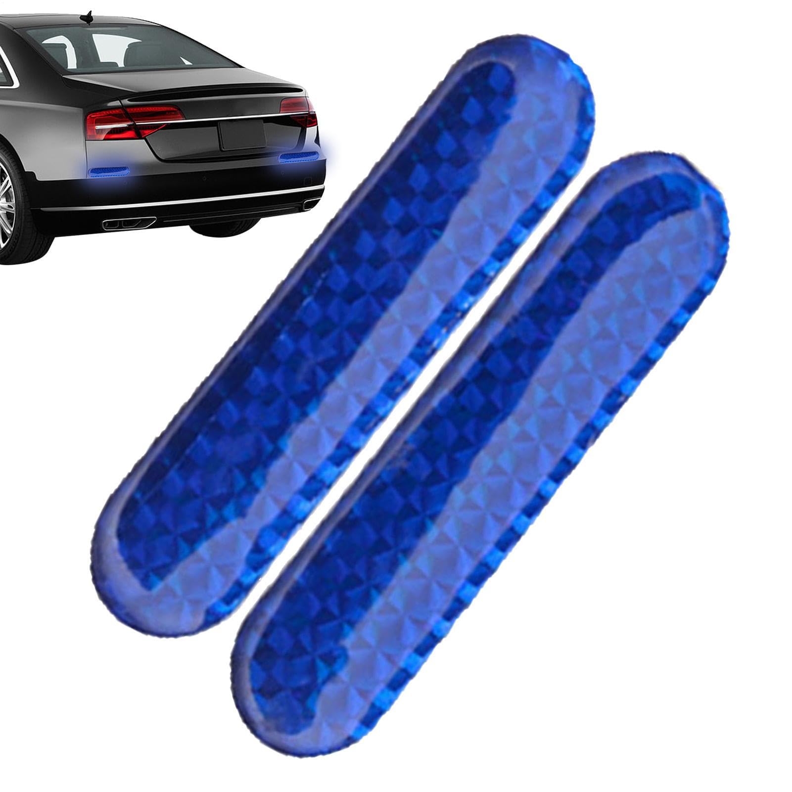 

Набор из 2 светоотражающих предупреждающих лент для автомобиля и мотоцикла, красного, зеленого, желтого и синего цвета, для ночи Please refer to the description синий