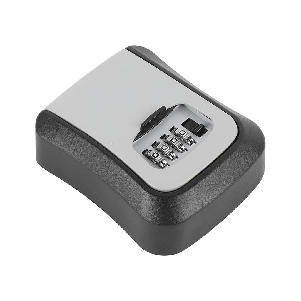 Key Lock Box Wall Mounted Resettable 4 Digits Combination Lockbox Waterproof Outdoor Key Hider for