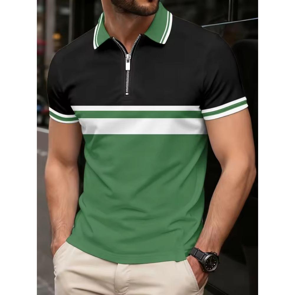 Summer Men's New Casual Polo Shirt Short-sleeved Office Fashion Men's T-shirt Breathable Polo Men's Clothing