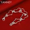 925er Sterlingsilber 8 Zoll Schönes Herzarmband Damen Mode Hochzeitsgeschenk Schmuck Partyzubehör