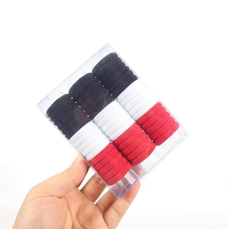48Pcs/Set Women Elastic Hair Bands Kids Ponytail Holder Hair Accessories