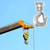BQLZR 304 Stainless Steel American Type Swivel Lifting Clevis Chain Hook with Latch 1000KG Working Load Limit
