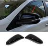 For Toyota Highlander 2015- Bright Black Side Mirrors Rearview Trim Cover 2X