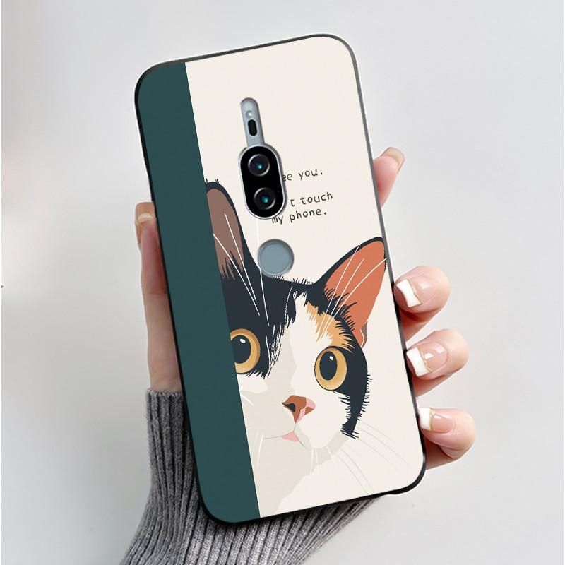 For Sony Xperia XZ2 Premium SO-04K SOV38 XZ2Premium Case Luxury Cute Cool Boys Girls Black Soft Silicone Back Cover TPU Housing