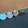 3Pcs, Energy Natural Stone Gemstone Round Pendants, DIY Jewelry Making Charms for Necklace, Bracelet, and Craft Accessories, Unique Gifts 30×30mm