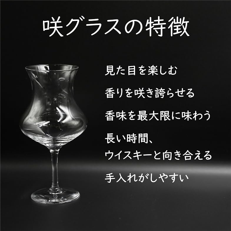 Saki Tasting Glass, Supervised by a Master of Whisky, Handmade In Japan, Temperature-Resistant, Easy To Clean, Approx. 164ml