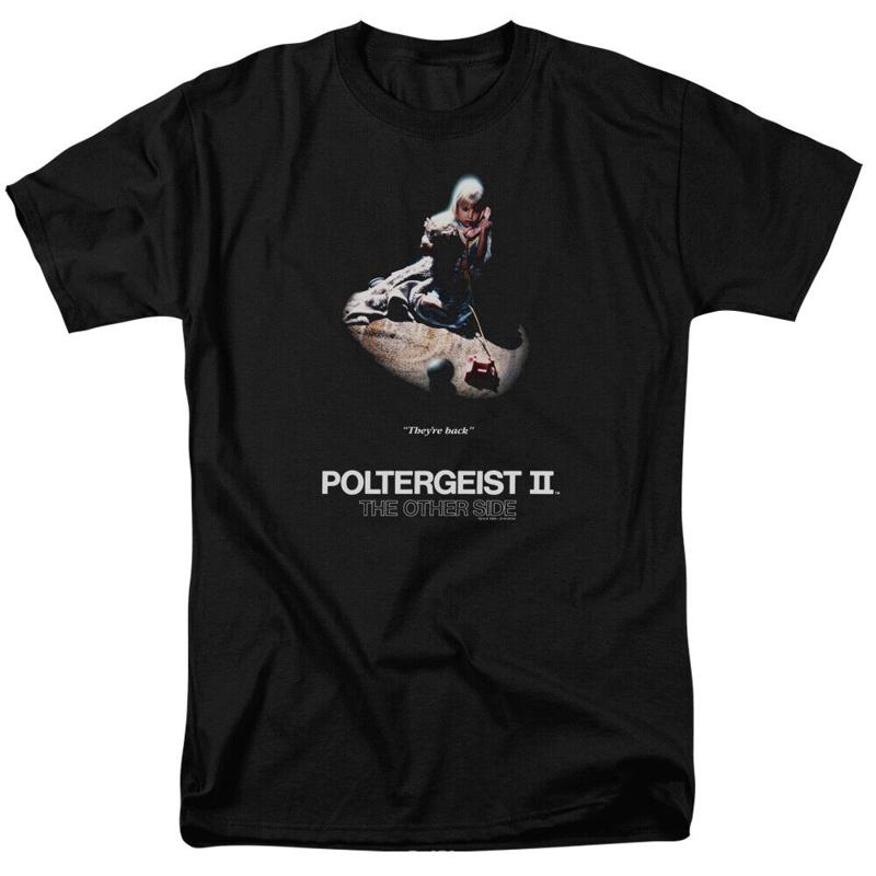 Poltergeist II Poster T Shirt Licensed Horror Movie Retro Classic Scary Black S разноцветный