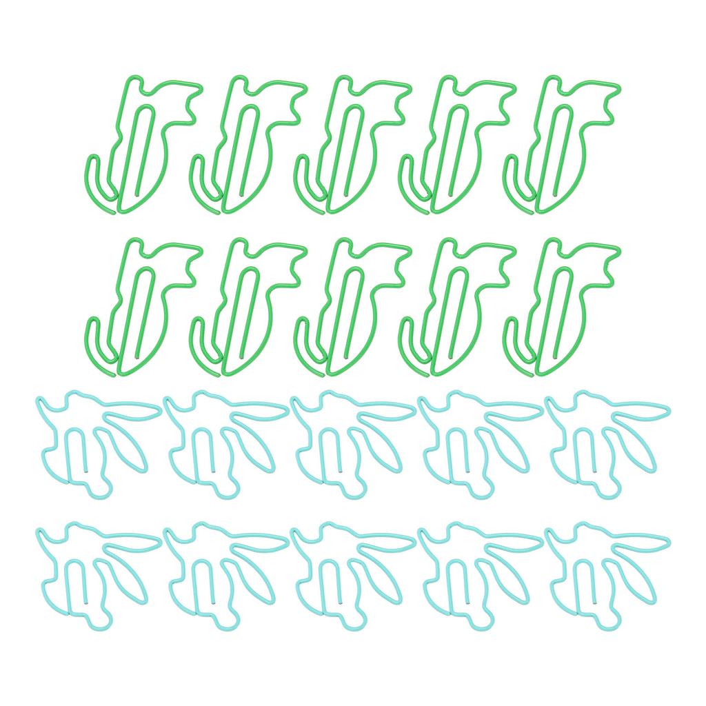 100 Pcs Cute Paper Clips Animal Shaped Fun Bookmark Document Organizing Clips Funny Bookmark Planner