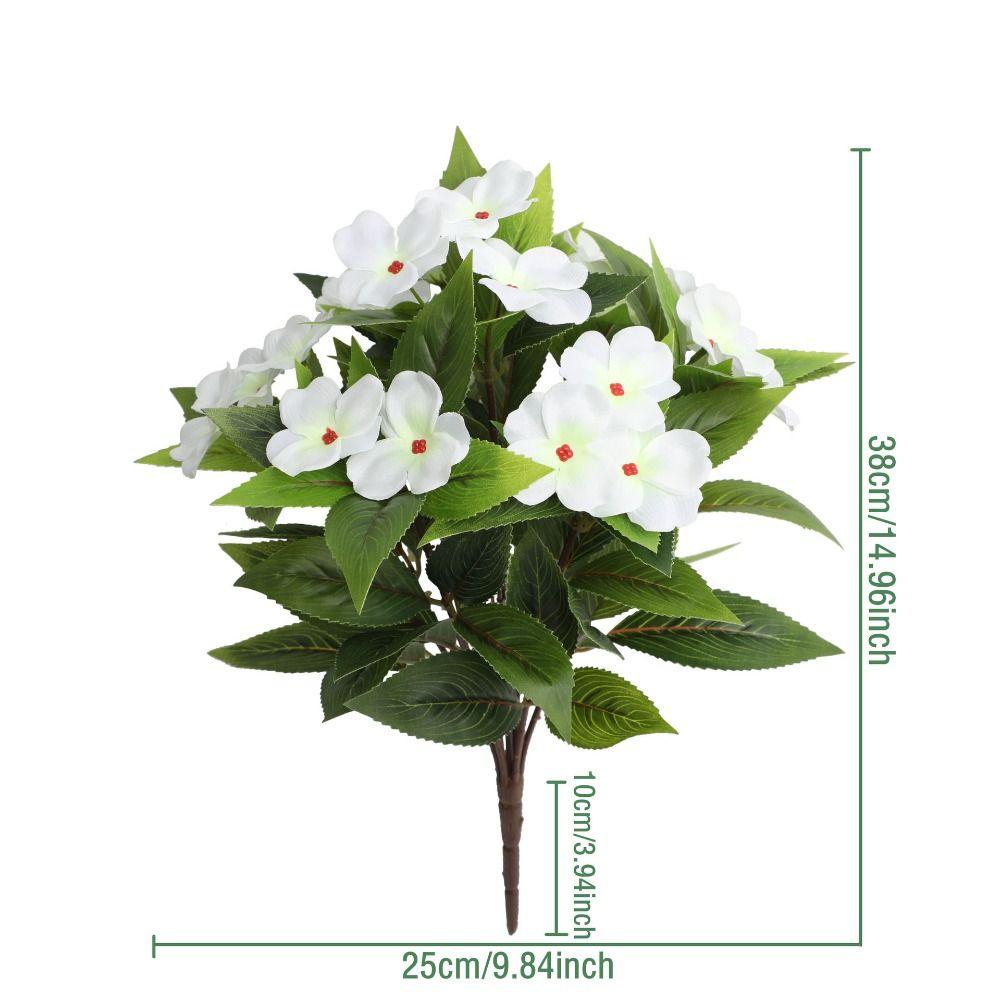 Vibrant Arrangement Silk Balsam Flowers Silk Material DIY Floral Materials Artificial Flowers Vibrant Colors Realistic