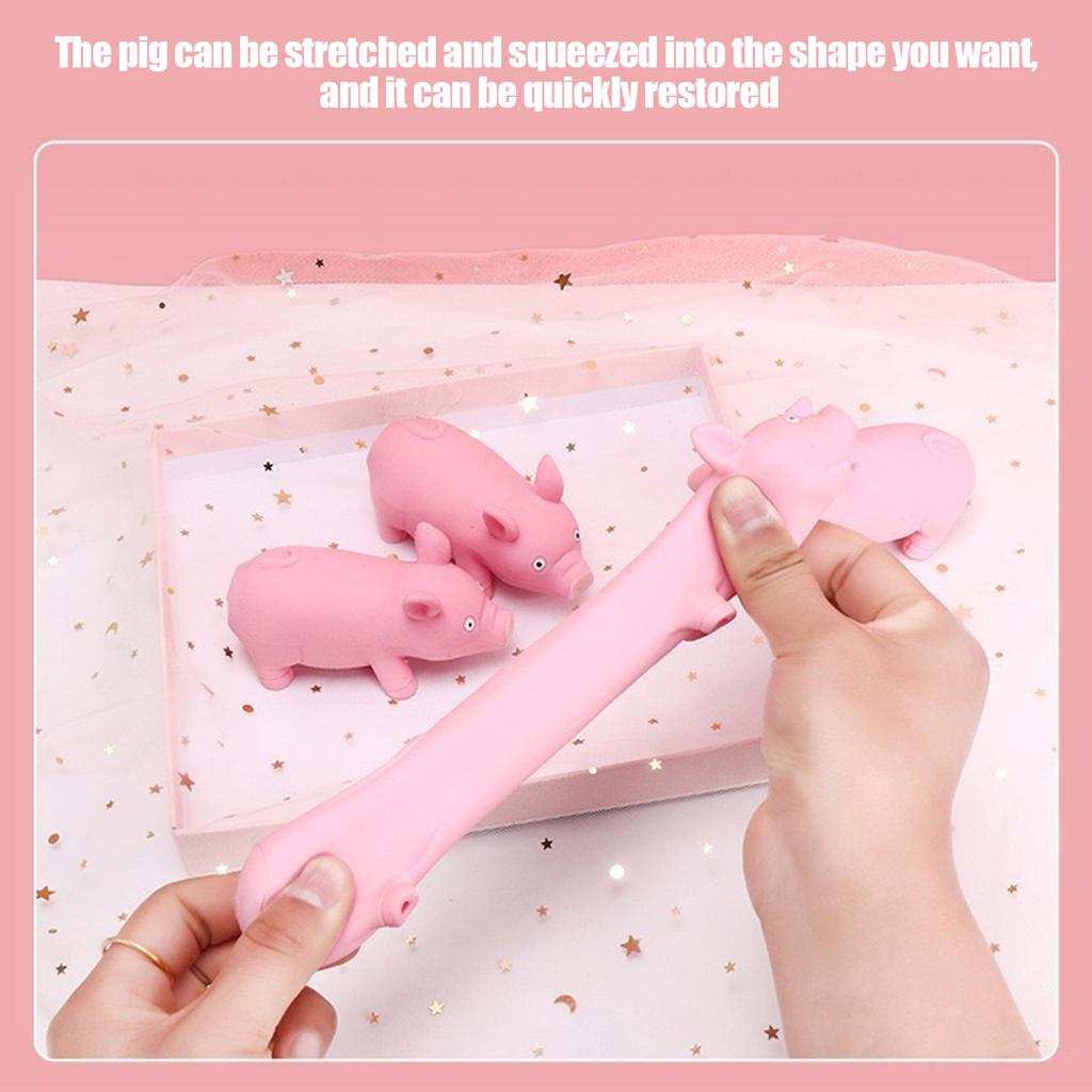 Innovative Elasticity Fidget Pig Toys Hand Grip Anxiety Stress Relief Decompression Toy