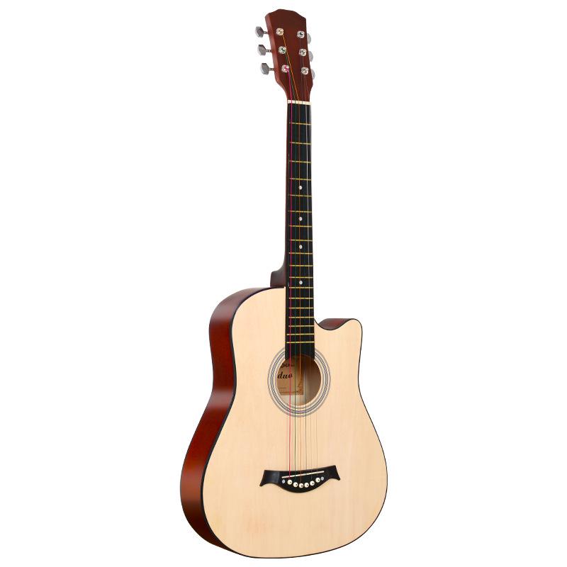 38 -41  Cutaway Folk Guitar for Beginners – Entry-Level Practice Model in Stock