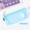 Cartoon Mesh Pencil Bag Transparent Transparent Stationery Bag Stationery Pouch  Student